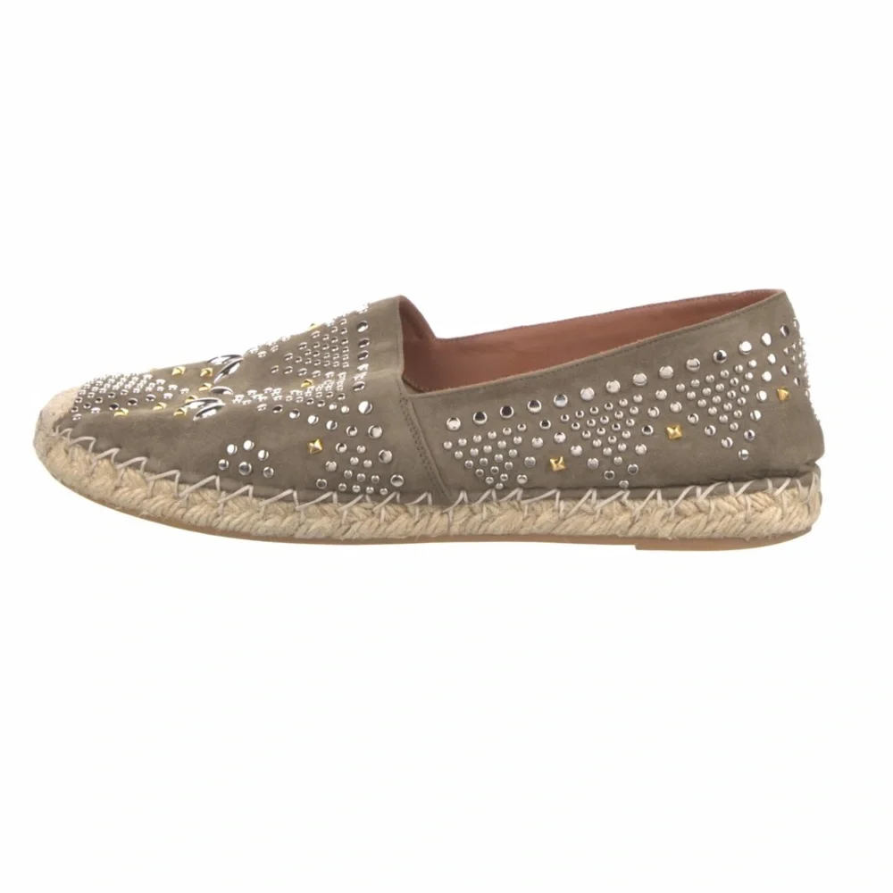 VALENTINO Suede Printed Espadrilles